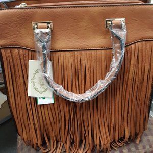 Isabelle Brown Pebble Vegan Leather Satchel